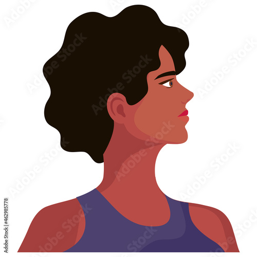 brunette latin woman