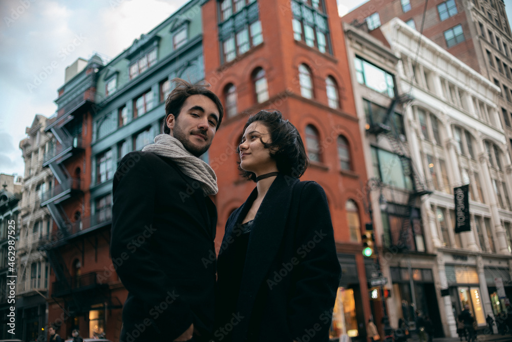 Fototapeta premium Couple in Soho, New York City.