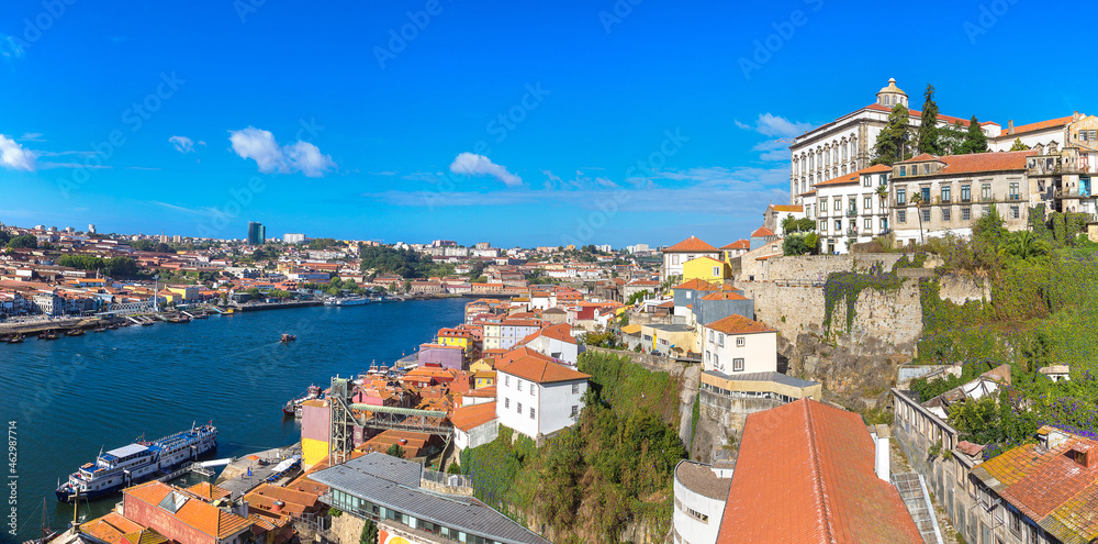 Panoramic view of Porto - obrazy, fototapety, plakaty 