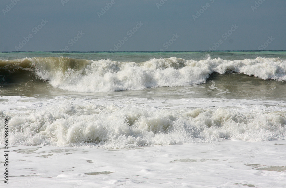 sea waves during a storm 