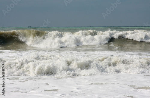 sea waves during a storm 