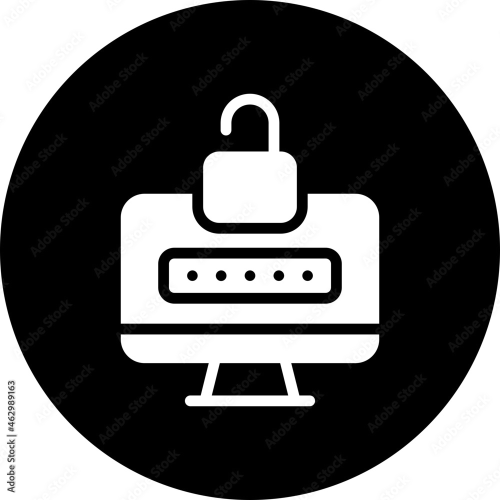 Password Recovery glyph icon Password Recovery glyph icon