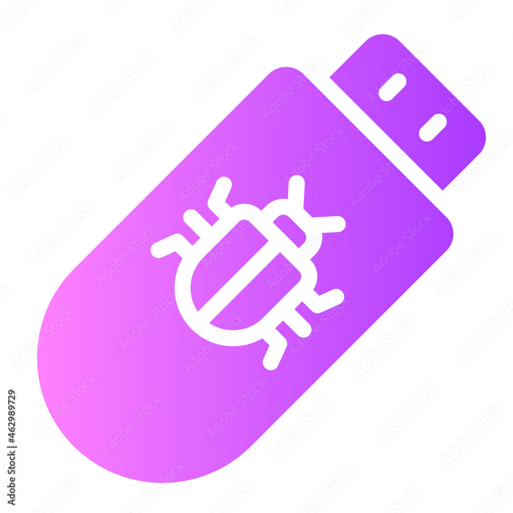 Drive malware gradient icon Drive malware gradient icon