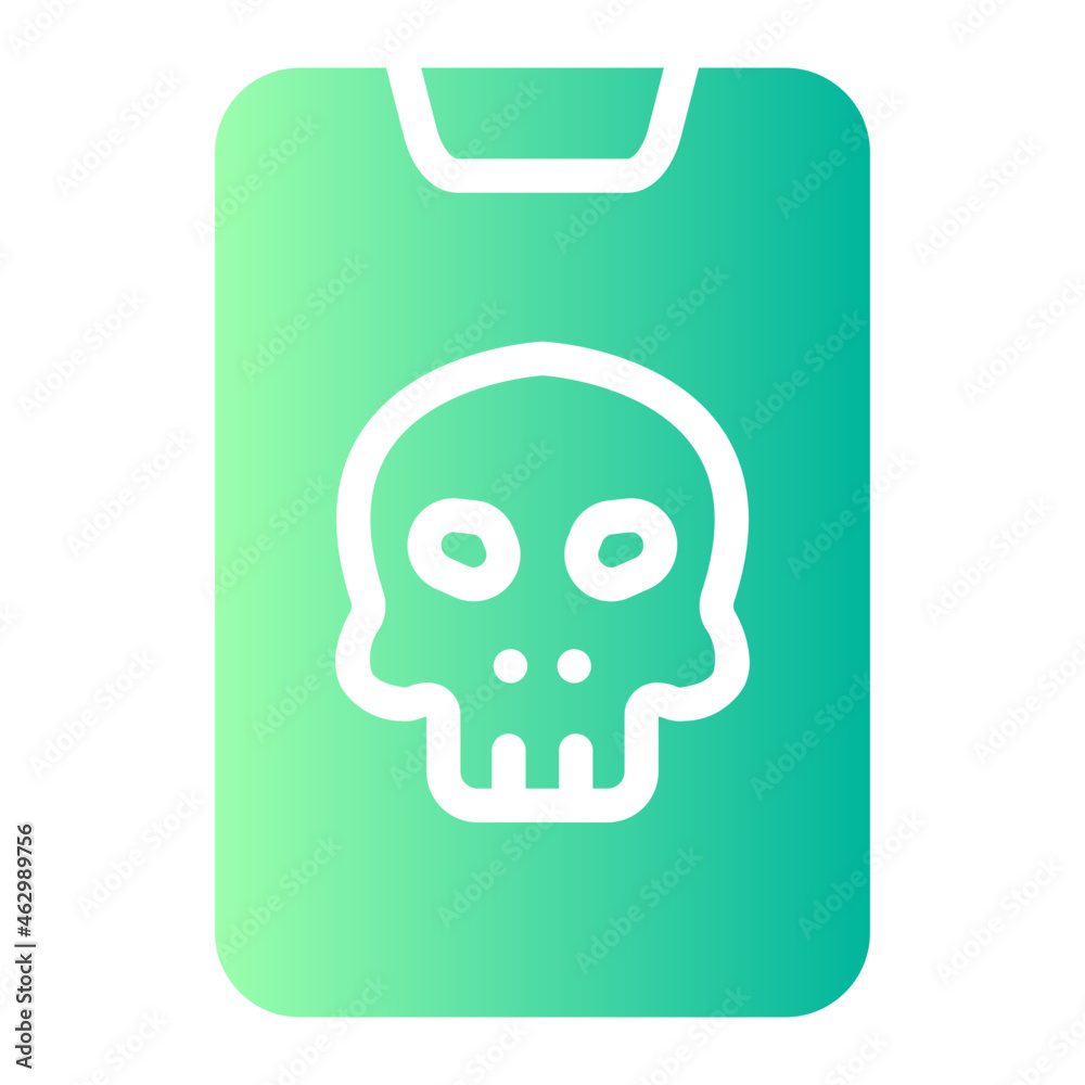 mobile ransomware gradient icon mobile ransomware gradient icon