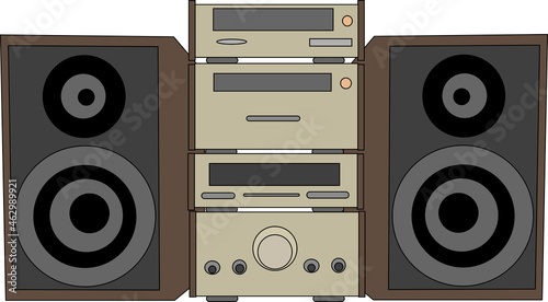 かっこいいコンポのイラスト素材