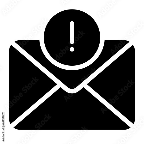 spam email glyph icon