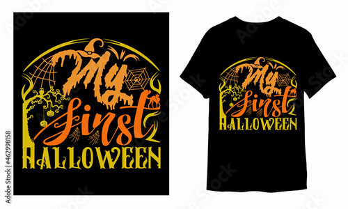 My First Halloween custom t-shirt design