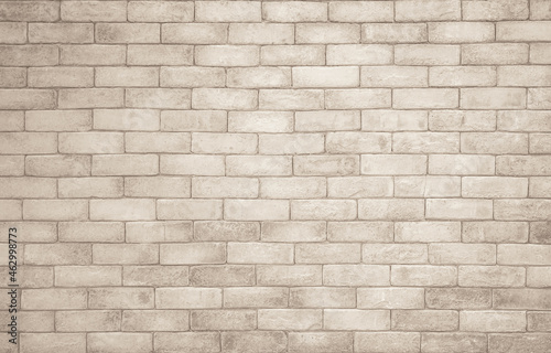 Fototapeta Cream and white brick wall texture background