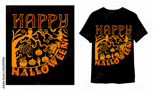 Happy Halloween stylist custom tshirt design 