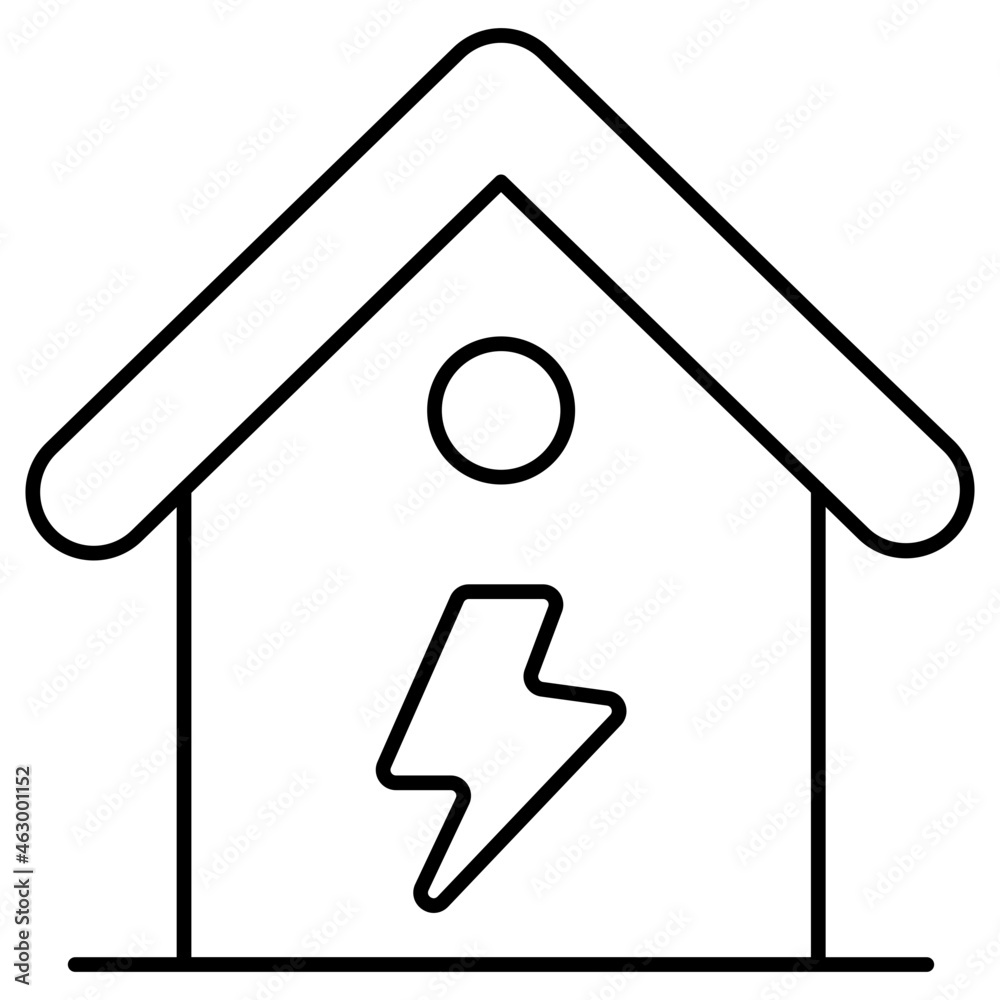 Trendy design icon of energy house Trendy design icon of energy house