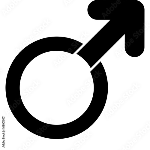 A unique design icon of male gender