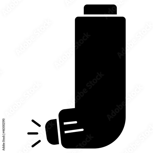 A perfect design icon of asthma pump 