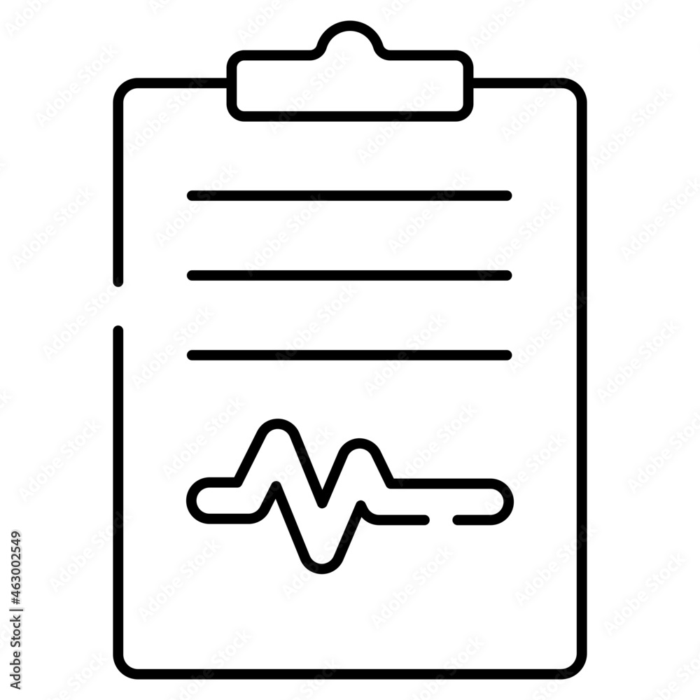 Trendy vector design of ecg report Trendy vector design of ecg report