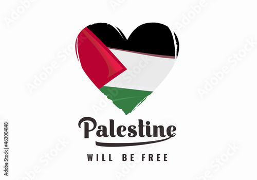 Palestine Independence Day. Save Gaza, Save Humanity vector background, poster, slogan, t-shirt design isolated on white background. National holiday. Vector illustration