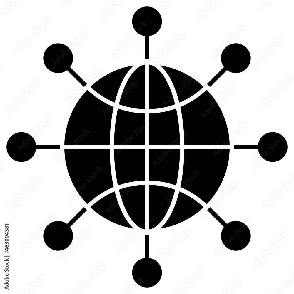 A unique design icon of globalization A unique design icon of globalization