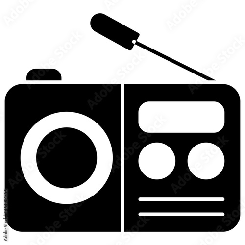 A trendy vector design of radio