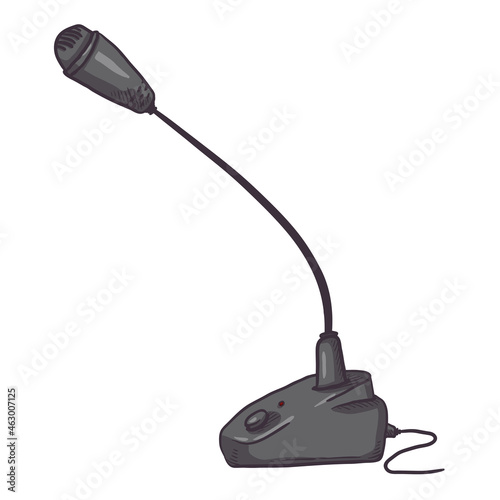 Vector Cartoon Microphone for Conference Speaking