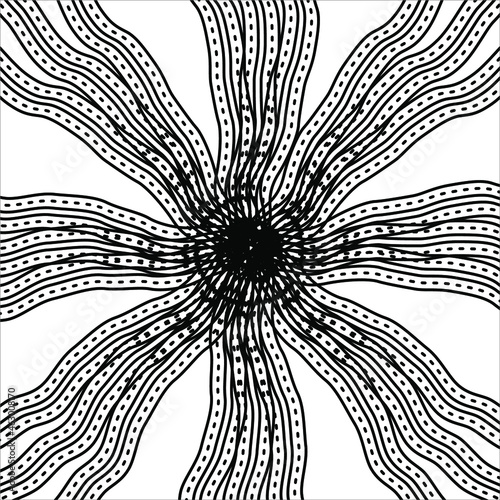 Lines Motifs Pattern. Ornamental Decoration for Interior, Exterior, Carpet, Textile, Garment, Cloth, Silk, Tile, Plastic, Paper, Wrapping, Wallpaper, Pillow, Sofa, Background, Ect. Vector Illustration
