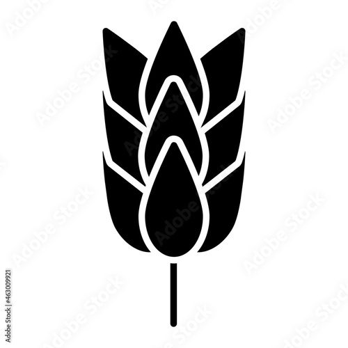 a solid icon of barley crop