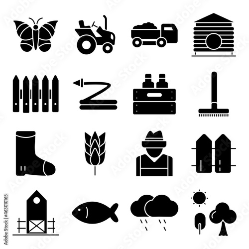 Pack of Nature Solid Icons 