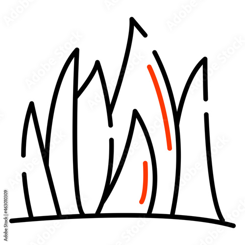 A premium download icon of grassland