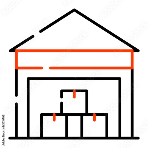 A perfect design icon of storeroom