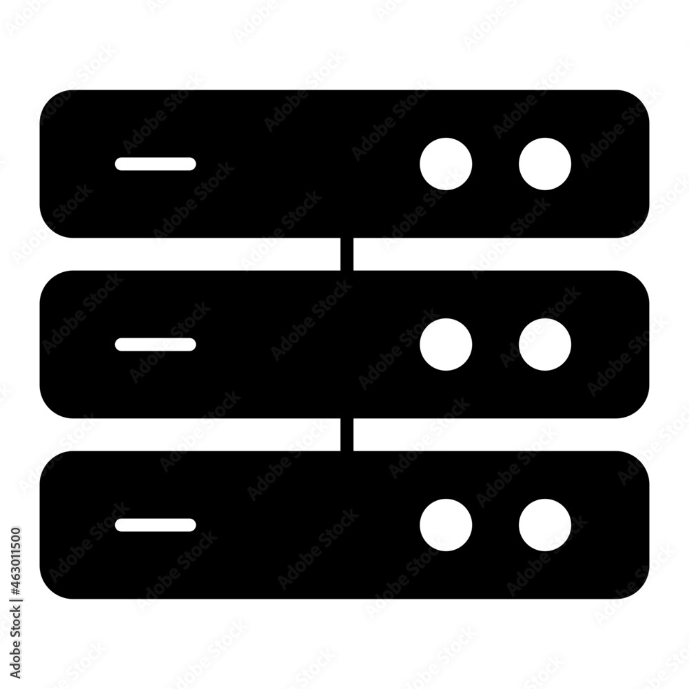A premium download icon of server rack A premium download icon of server rack