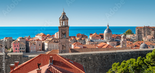 Foto Dubrovnik Croatia, view of old town.