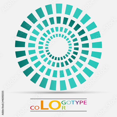 Colorful geometric vector business icon,logo, sign, symbol