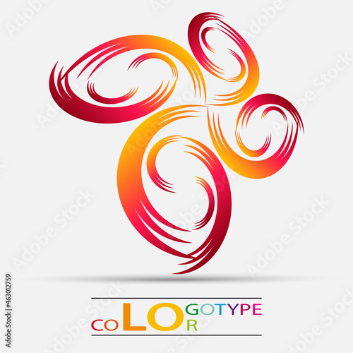 Colorful geometric vector business icon,logo, sign, symbol