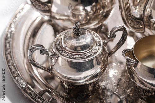 Old vintage antique royal 
dishes and appliances