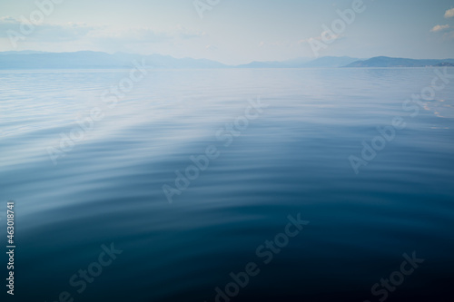 Fototapeta Naklejka Na Ścianę i Meble -  closeup of water ripples on a lake
