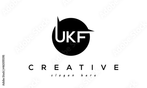 UKF creative circle letters logo design victor