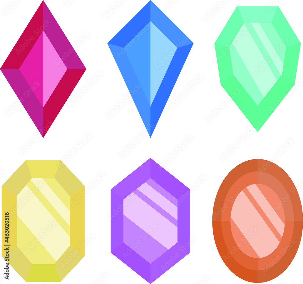 Collection of beautiful gemstone icon. Graphic design of shiny jewel illustration vector icon. Collection of beautiful gemstone icon. Graphic design of shiny jewel illustration vector icon.