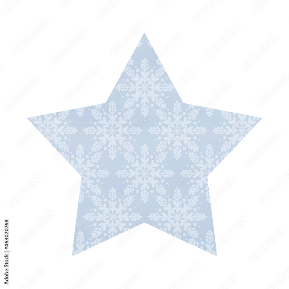 Geometric element on a white background. Winter simple illustration. Geometric element on a white background. Winter simple illustration.