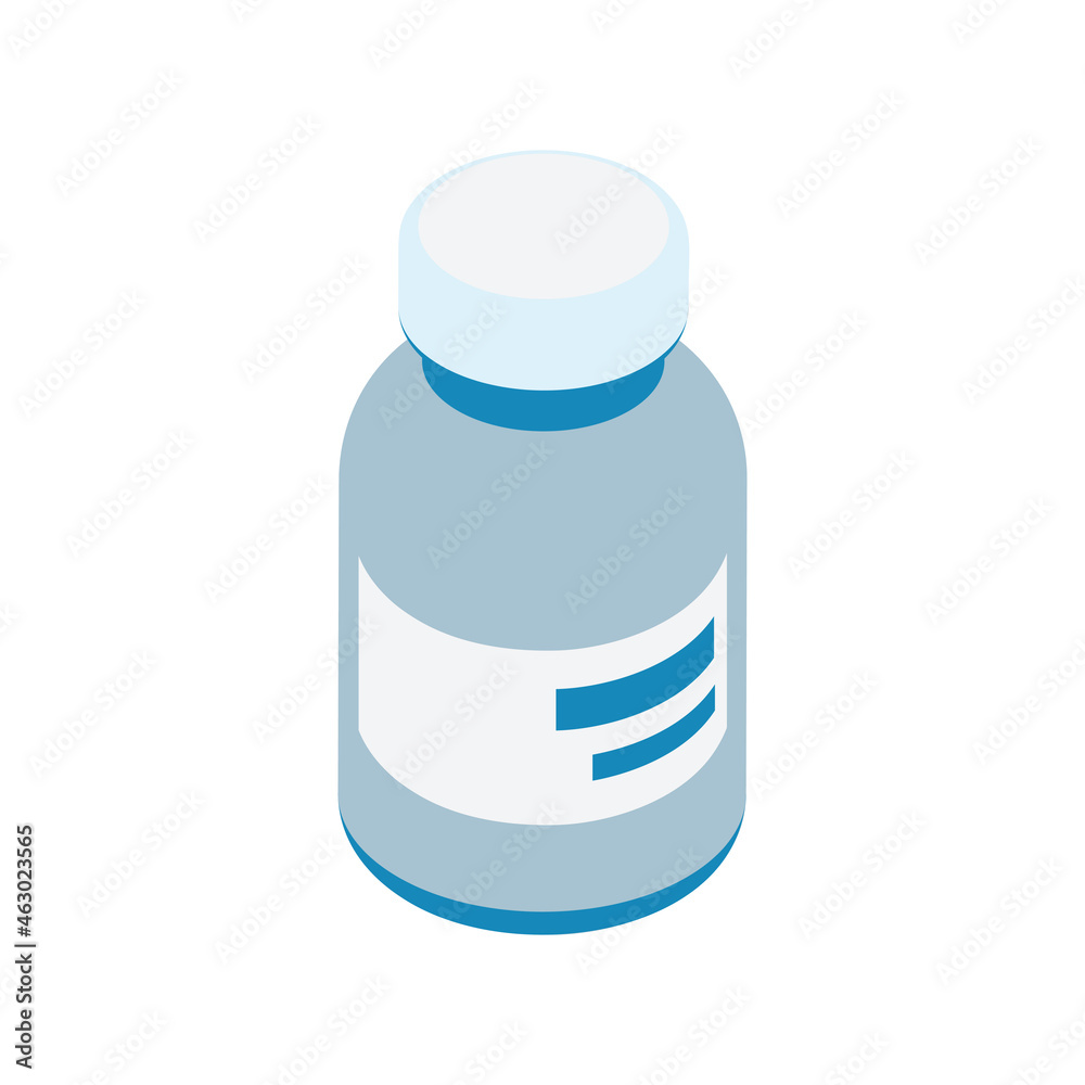 Isometric Drug Bottle Isometric Drug Bottle
