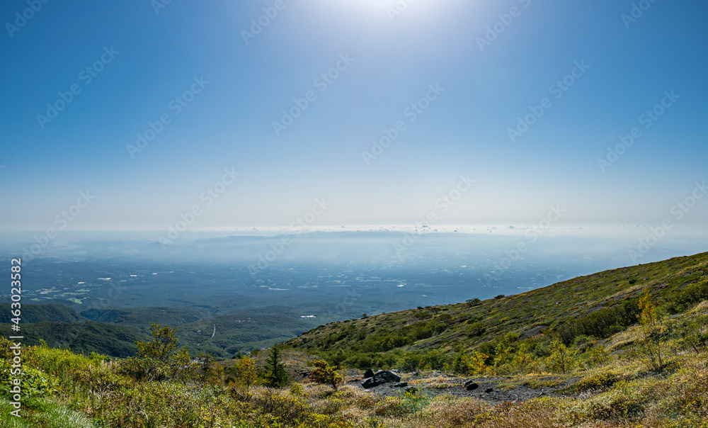 栃木県・那須岳（茶臼岳）9合目のパノラマ風景
【Panoramic view of Mt.Nasu in Tochigi, Japan】	