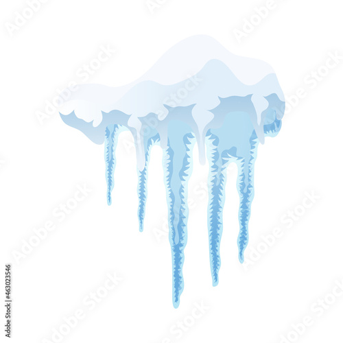 Icicles Realistic Illustration