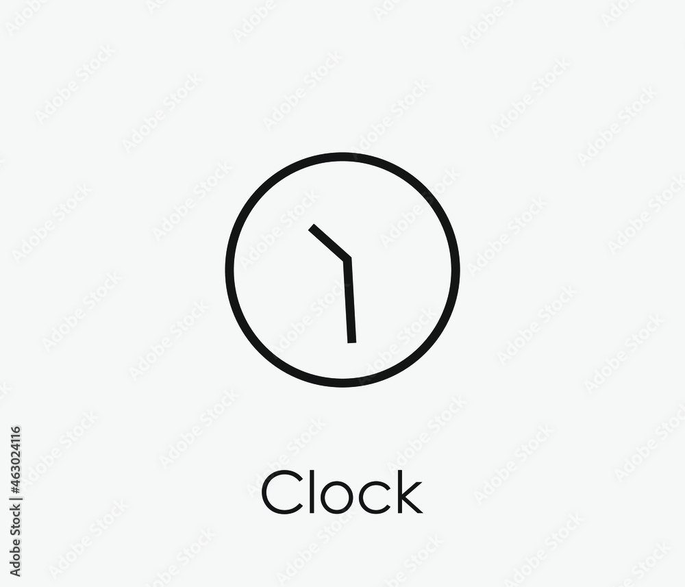 Deadline vector icon. Editable stroke. Symbol in Line Art Style for Design, Presentation, Website or Apps Elements, Logo. Pixel vector graphics - Vector