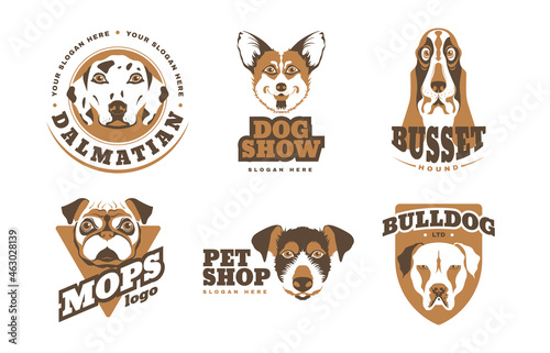 Dogs Breeds Logo Set
