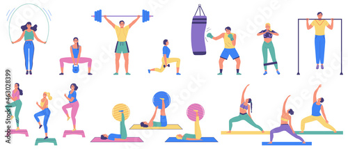 People Engaged In Fitness