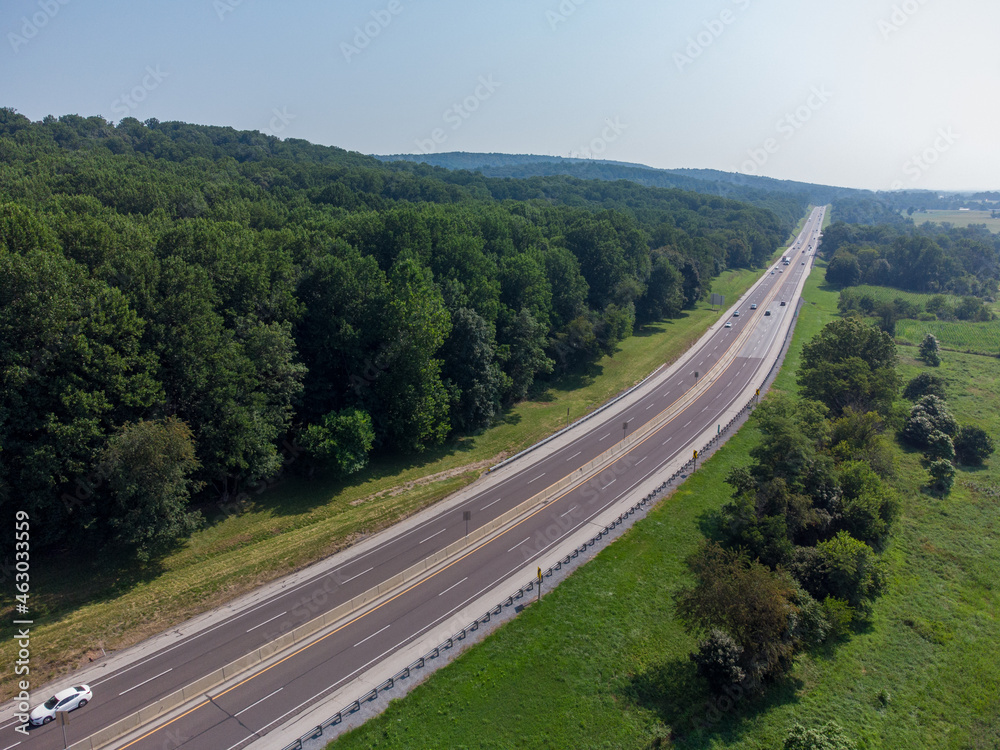 Aerial View of Highway