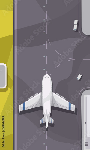 Airport Runway Top View