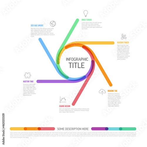 Circle multipurpose infographic template