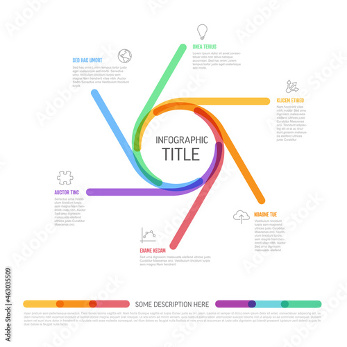 Circle  multipurpose infographic template