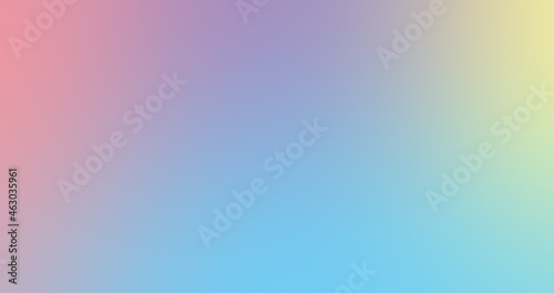 Abstract blurred pastel gradient colors for background. Peach, purple, yellow, and sky blue.