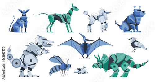 Robot Toy Icon Set