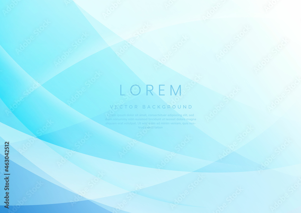Abstract background blue gradient curve overlapping. Abstract background blue gradient curve overlapping.