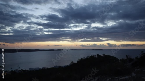 Sunset Timelapse San Antonio Bay (Ibiza, Spain) photo