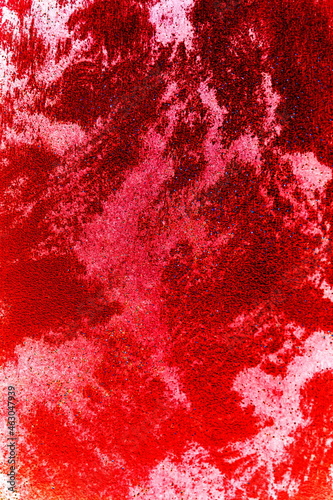 Quadro su tela Abstract background of paint strokes on the wall, Venetian plaster, bright color